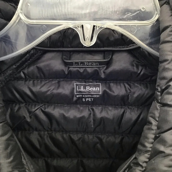 L.L. Bean Women’s Downtek Pertex Quantum Down Puffer Vest Black Size Small - Picture 4 of 10